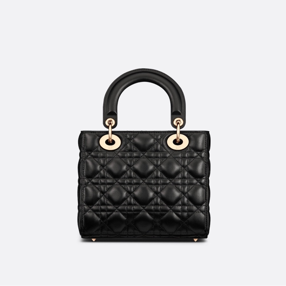 DIOR Lady Dior My ABCDior Handle Crossbody Bag with gold hardware - Black - Picture 5 of 7